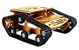 Smart Robot Car Tank Chassis Kit Aluminum Alloy Big Platform with 2WD Motors for Arduino/Raspberry Pi DIY Remote Control Robot Car Tools- Free Tools