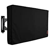 Outdoor Waterproof and Weatherproof TV Cover for 55 inch Outside Flat Screen TV - Cover Size 52''W x 31''H x 5.5''D