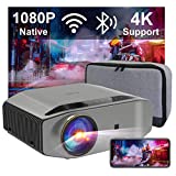 5G WiFi Bluetooth Projector, Artlii Energon2 Outdoor Projector 4K Supported, Full HD Native 1080P, 340 ANSI Lumen 250' Display,Movie Projector Compatible with TV Stick, iOS, Android, PS5