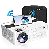 HD 1080P 5G WiFi Bluetooth Projector 4K with 450' Display,2022 Upgraded 10000 Lumen 4K Projector for Outdoor Movies,Support 4k,Dolby,Zoom,Correct Keystone ,Compatible W/ TV Stick,iOS,Android,PS5