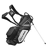 TaylorMade Stand 8.0 Bag, Black/White/Charcoal