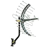 GE Outdoor TV Antenna, Long Range Antenna, 4K 1080P VHF UHF Digital HDTV Antenna, J Mount Included, Also Indoor Attic Mountable, Weather Resistant, 29884