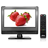 Small Flat Screen TV - Perfect Kitchen TV - 13.3 inch LED TV - Watch HDTV Anywhere - for Kitchen tv, RV tv, Office tv & More– Free HD Local Channels – Small HD TV - USB, HDMI, RCA, RF & More