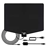 Amplified HD Indoor Digital HDTV Antenna 200+Miles Range Antenna, Support 4K 1080p and All TVs,13.2ft Coaxial Cable, All Old Tv for Local Channels