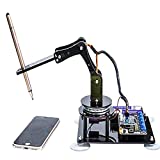 Gewbot DIY Robotic Arm Kit 5-DOF Programming Desktop Robot Arm kit STEM Robot Building Kit Compatible with Arduino IDE Gift for Adult with Processing Code and PDF