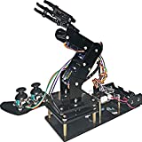 Adeept DIY Robot Model Kit 4-DOF Robot Arm with Handle STEAM Programmable 4 Axis Robotic Arm Compatible with Arduino IDE（PDF Tutorial via Download Link）