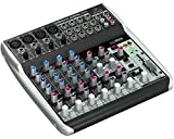 Behringer XENYX Q1202USB Premium 12-Input 2-Bus Mixer with XENYX Mic Preamps and Compressors, British EQ and USB/Audio Interface, Black