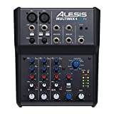 Alesis MultiMix 4 USB FX | 4 Channel Compact Studio Mixer with Built In Effects & USB Audio Interface for Home Studio Recording