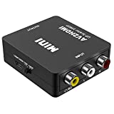 UPGROW RCA to HDMI Converter 1080P Mini CVBS to HDMI Composite Video Audio Converter AV to HDMI Converter Supports NTSC PC Laptop Xbox PS4 PS3 TV STB VHS VCR Camera DVD, UPGROWRCAH01