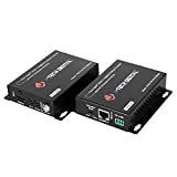 J-Tech Digital 4K Ultra HD HDBaseT HDMI Extender Over Cat5e/6 Ethernet up to 230ft (1080P) 130ft (4K), Supports HDCP 2.2/1.4, RS232, Bi-Directional IR and PoC