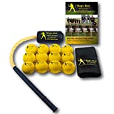 Rope Bat - Ultimate Rope Bat Hitting System Combo w/ 12 Smushballs - Baseball & Softball Swing Trainer, Training Tool, Batting Aid