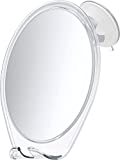 HoneyBull Shower Mirror Fogless for Shaving - with Suction, Razor Holder for Shower & Swivel, Mirrors, Shower Accessories, Bathroom Mirror, Bathroom Accessories, Holds Razors for Men (White)