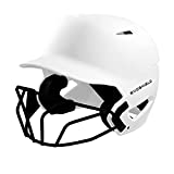 EvoShield XVT Batting Helmet with Facemask (Matte Finish), White - Small/Medium