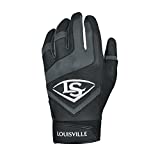 Louisville Slugger Genuine Adult Batting Gloves - Small, Black