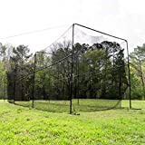 ANYTHING SPORTS 40 Foot Collapsable Batting Cage, Perfect Baseball Batting Cage, Softball Batting Cage, Complete Package with Frame and Netting. Freestanding Portable Batting Cage for Backyard