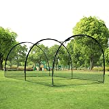 ORIENGEAR 20FT Baseball Batting Cage Net and Frame Softball Hitting Cage Netting for Pitching Training in The Backyard.