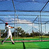 FORTRESS 42 Poly Twine and 1 3/4-Inch Square Hung Mesh Baseball Batting Cage Net (8' x 8' x 20')