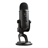 Blue Yeti USB Microphone for Recording, Streaming, Gaming, Podcasting on PC and Mac, Condenser Mic for Laptop or Computer with Blue VO!CE Effects, Adjustable Stand, Plug and Play – Blackout