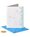 Papyrus Thank You Card (Light Blue Flowers)