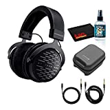Beyerdynamic DT 1990 Pro Open Studio Reference Headphones 250 Ohm Bundle with Hard Case and Deluxe Headphone Cleaning Kit