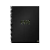 Rocketbook Smart Reusable Notebook - Dot-Grid Eco-Friendly Notebook with 1 Pilot Frixion Pen & 1 Microfiber Cloth Included - Infinity Black Cover, Letter Size (8.5' x 11') (EVR-L-K-A)