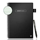 Smart Reusable Notebook Misdic Book Ruled Eco-Friendly Erasable Journal with 1 Erasable Pen Waterproof Spiral Notepad Gift for Women/Men（8.5x11）