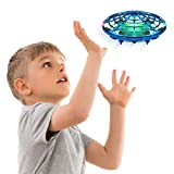 Force1 Scoot Hand Operated Drone for Kids or Adults - Hands Free Motion Sensor Mini Drone, Indoor Small UFO Toy Flying Ball Drone (Blue)