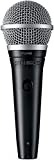 Shure PGA48-XLR Cardioid Dynamic Vocal Microphone with 15' XLR-XLR Cable, Black, 5.00 x 10.00 x 3.50