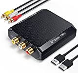 RCA to HDMI Converter, Wenter 1080P AV to HDMI Converter With RCA male cable /HDMI cable, Mini Composite CVBS Audio Video Adapter for VCR/VHS/Xbox/PS3/N64/Wii/Blue-Ray DVD Players