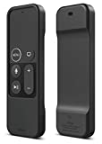 elago R1 Intelli Case [Black]-[Magnet Technology][Anti-Slip][Lanyard Included][Heavy Shock Absorption] for Apple TV Siri Remote 4K / 4th Generation