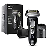Braun Wet & Dry Electric Foil Razor for Men with ProLift Beard Trimmer, Cleaning & Charging SmartCare Center, Atelier Black
