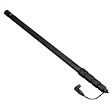 H&A Carbon Fiber Telescoping Boom Pole with Internal Coiled Cable & Side Exit XLR Base (9') - Neutrik Connector - Carrying Case Included