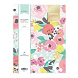 Day Designer for Blue Sky 2022-2023 Academic Year Monthly Planner, 8.5' x 11', Clear Cover, Stapled Binding, Secret Garden Mint (137901-A23)