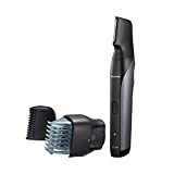 Panasonic Body Groomer for Men and Women, Unisex Wet/Dry Cordless Electric Body Hair Trimmer with 2 Comb Attachments, Multi-Directional Shaving in Sensitive Areas - ER-GK80-S (Silver)
