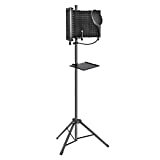 CODN Studio Recording Microphone Isolation Shield with Pop Filter & Tripod Stand, High Density Absorbent Foam to Filter Vocal, Foldable Sound Shield for Blue Yeti and Condenser Microphones