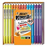 BIC Mechanical Pencil Xtra Smooth Bright Edition, Black, 0.7mm, 40-Count, MPCE40-BLK