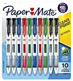 Paper Mate Clearpoint Mechanical Pencil, 0.7 mm, Assorted, Refillable, 10-pack