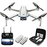 Drones with Camera for Adults 4K, LARVENDER KF102 GPS 4K Drone with 2-Axis Gimbal Camera, 2 Batteries 50Mins Flight Time WiFi FPV Quadcopter Auto Return Home,Brushless Motor Drones for Beginners/Kids