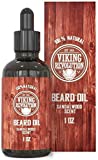 Beard Oil Conditioner - All Natural Sandalwood Scent with Argan & Jojoba Oils - Softens & Strengthens Beards and Mustaches for Men (Sandalwood, 1 Pack)
