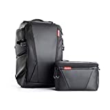 PGYTECH OneMo Camera Backpack 25L with Shoulder Bag for DJI Air 2S, DJI FPV, Sony, Canon, Nikon, Drone, DJI Mavic Mini 2/Air 2, OSMO Action/Pocket, DSLR/SLR Mirrorless, Camera Tripod