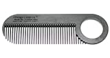 Chicago Comb Model 2 Carbon Fiber, Made in USA, Anti-static, 4 inches (10 cm) long, Fine-tooth, Pocket & Travel comb, for Thinner Hair, Beard & Mustache comb