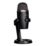Blue Yeti Nano Premium USB Microphone for Recording, Streaming, Gaming, Podcasting on PC and Mac, Condenser Mic with Blue VO!CE Effects, Cardioid and Omni, No-Latency Monitoring - Blackout
