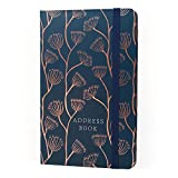 Boxclever Press Address Book with Alphabetical Tabs. Stunning Address Books for Women with 432 Entry Spaces!! Address Book Small with Tabs, Pocket & Change of Address Labels. 5 x 8’’ (Navy - Small)