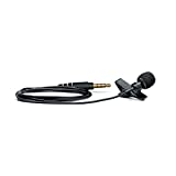 Shure MVL Omnidirectional Condenser Lavalier Microphone [1/8'' (3.5mm)] + Windscreen, Tie-Clip, Mount and Carrying Pouch, Black