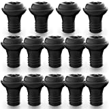 14 Wine Stoppers for Wine Saver Vacuum Pump Preserver - Bottle Rubber Corks To Preserve Wine Flavor - Best Wine Air Vacuum Stoppers - Keeps your Wine Perfectly Fresh