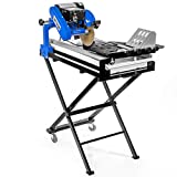 Stark 27' Wet Tile Saw Brick Paver Saw Wet Cut Laser Guide Water Pump w/Tray Foldable Stands 2.5hp Motor