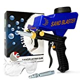 LE LEMATEC Portable Sandblaster Gun Kit - Includes Connector, Extra Steel Tip, & Media Mesh Filter - For Cleaning Rust, Dirt, Paint, & Glass Etching