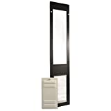 Endura Flap Pet Door Thermo Panel 3e - Large Flap (10' x 19'), Height Range (77.25' - 80.25') Bronze Aluminum Frame