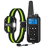 slopehill Dog Training Collar with 2600Ft Remote, Electronic Dog Collar with Beep, Vibration, Shock, Light and Keypad Lock Mode, Waterproof Electric Dog Collar Set for Small Medium Large Dogs