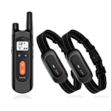 NVK Shock Collars for Dogs with Remote - Rechargeable Dog Training Collar for Large Medium Small Dogs with 3 Modes, Beep, Vibration and Shock, Waterproof, 1600Ft Remote Range,Adjustable Shock Levels